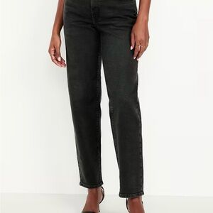 Old Navy Women's Black Straight Leg Jeans
